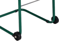 Wielenset voor stalen zakhouder 400 liter, zwart