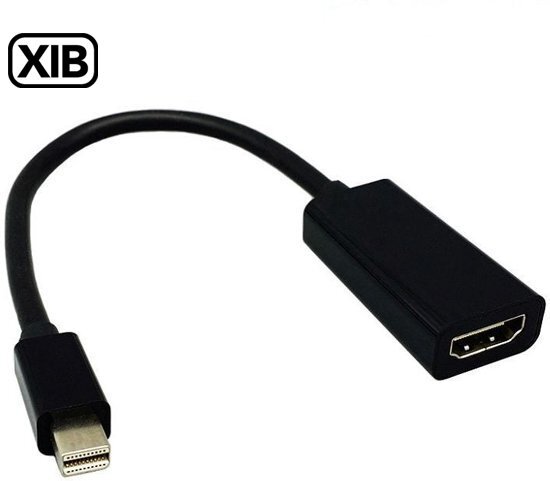 XIB Mini Displayport / Thunderbolt naar HDMI adapter - voor o.a. Apple iMac en Macbook - Zwart