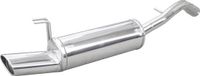 100% InoXcar 100% RVS Sportuitlaat Fiat Bravo 1.9 MJET 8v (120pk) 2007- 120x80mm