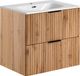 Ensemble de meubles de salle de bain de 60 cm avec plateau de lavabo en céramique