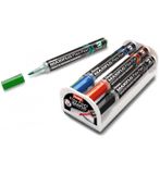 Pentel MWL5SBF-DX whiteboard marker, brush tip, green, 12 pieces