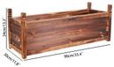 Bac à plantes surélevé - Bac à plantes - Grand format (L) - Bois - 1 niveau - Convient pour l'intérieur et l'extérieur - Marron foncé