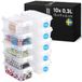 SmartStore - 10x Plastic Opbergdoos met Deksel 0,3L (15x9x6cm)