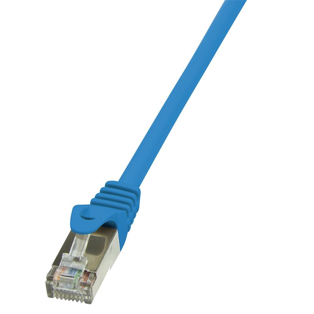 LogiLink RJ 45 Netwerk Aansluitkabel CAT 5 e FUTP 2 m Blauw Snagless