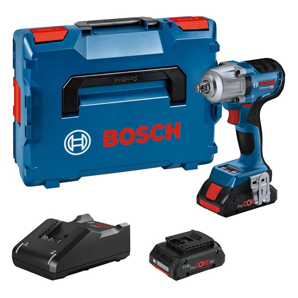Bosch GDS 18V-450 HC Professional - Accu Slagmoersleutel - 18V - 450 Nm - Incl. 2x 4.0Ah Accu + Lader