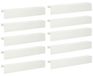 Acier profil de recouvrement pour bordure de jardin 10 pièces 100 x 15 x 15 cm