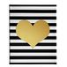 Homemania Afbeelding met hart, voor woonkamer, slaapkamer, meerkleurig, 45 x 3 x 70 cm, HM20KNV45 x 70 – 120, polyester, hout
