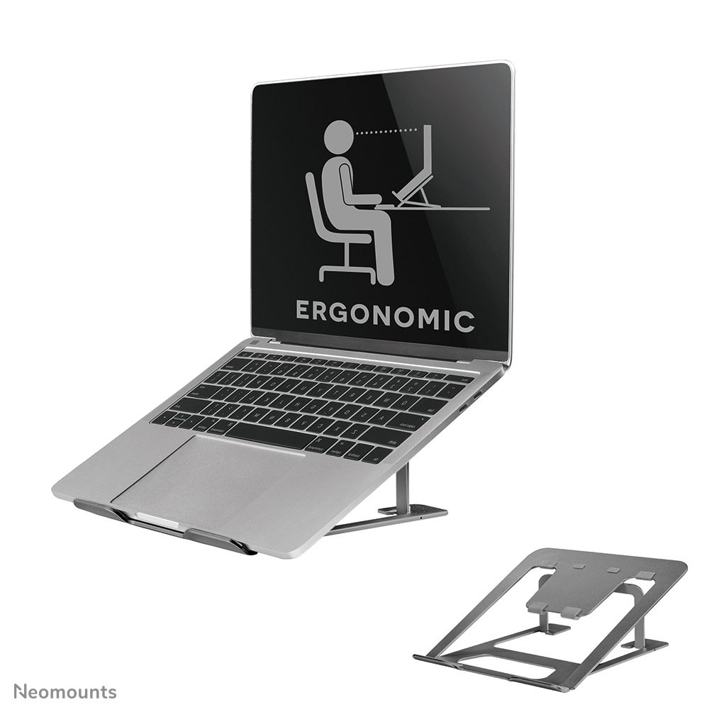 Neomounts NSLS085GREY Laptop Stand - Grijs - 10-17 inch