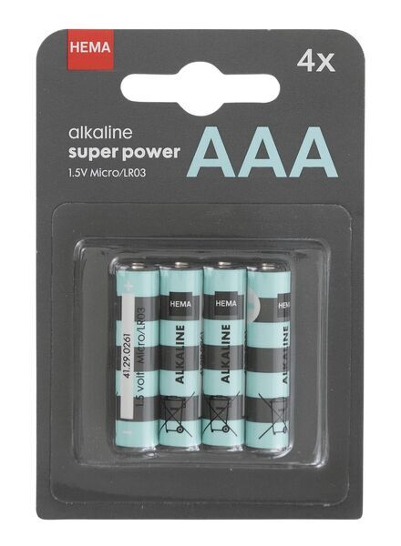 HEMA 4-pak AAA Batterijen