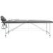 Icecat Table de massage 2 zones cadre en aluminium anthracite 186x68cm