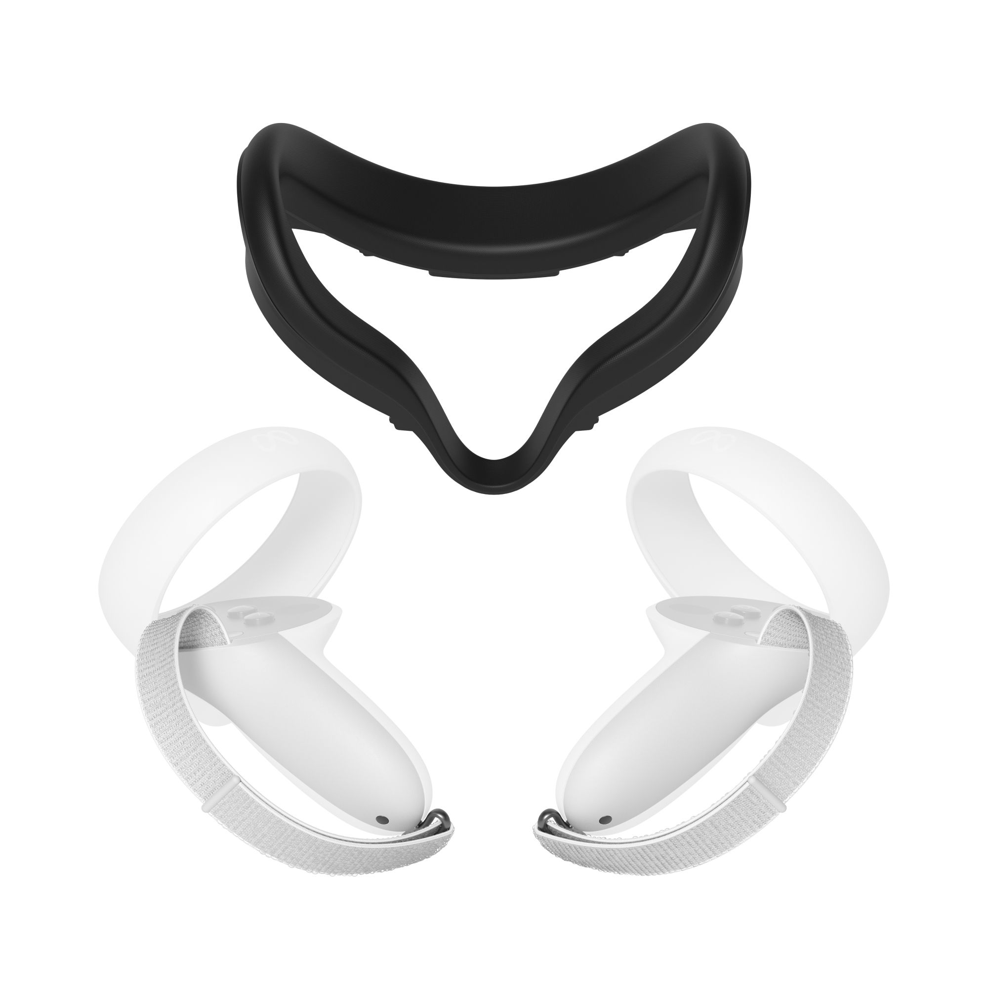 META Quest 2 Facial Interface + Wrist & Knuckle Strap - Black/White