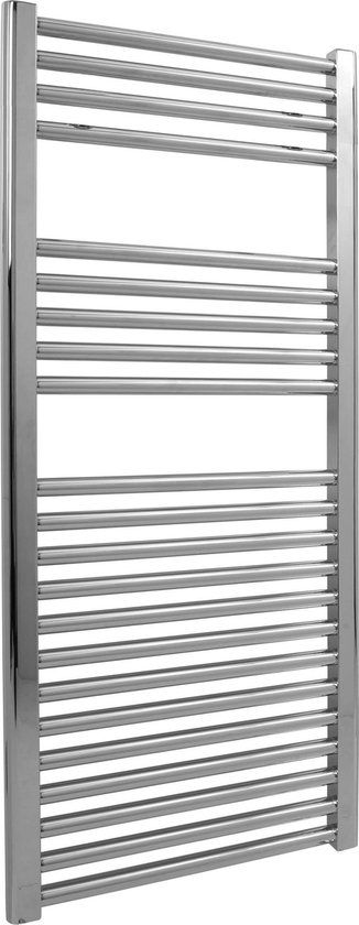 Creavit HANDDOEK RADIATOR MIDDEN AANSLUITING CHROOM 1200X500-375W