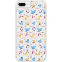 Happy animals Bedrukt siliconen hoesje compatibel met iPhone 8 Plus