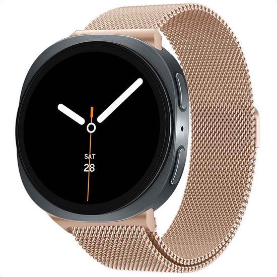 imoshion Milanees magnetisch bandje voor de Samsung Galaxy Watch 9 (40/44mm) / Watch 8 (40/44mm) / Classic (46mm) - Rosé Goud