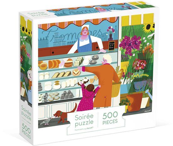 Janod Op de markt Puzzel 500 stukjes