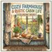 Cozy Farmhouse & Rustic Cabin Life Coloring Book