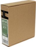 Quadrios 26CA774 Krimpkous zonder lijm Zwart 14 mm 7 mm Krimpverhouding:2:1 10 m