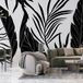 Papier peint panoramique - Feuilles tropicales - 260 cm x 104 cm
