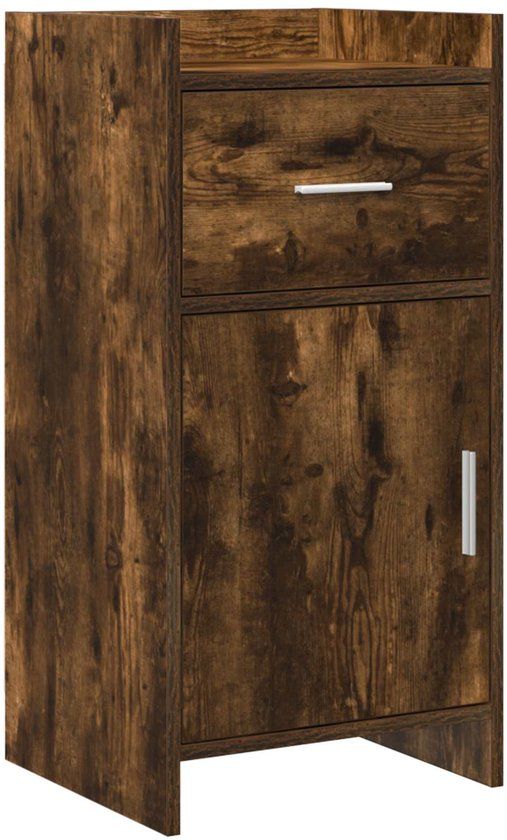 vidaXL Dressoir Gerookt eiken 40 x 36 x 80 cm Bewerkt hout