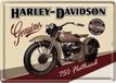 Nostalgic Art Merchandising Harley Davidson 750 Flathead Metalen Postcard 10 x 14 cm