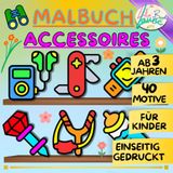 MALBUCH ACCESSOIRES: FREUDE BEIM AUSMALEN UND ENTDECKEN!