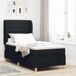 Maison Exclusive - Lit boxspring avec matelas, noir, 200 x 90 cm, rembourré