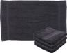 Towelcity Serviette de bain de luxe - 4 pièces - gris foncé - 50 x 90 cm - 550 g/m² - Coton