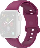 By Qubix Qubix Siliconen Sportbandje Wijnrood M/L voor Apple Watch 38/40/41/42mm