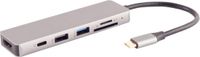 SHIVERPEAKS® S-Conn 14-05027 laptop dock & poortreplicator Bedraad USB 3.2 Gen 1 (3.1 Gen 1) Type-C Grijs