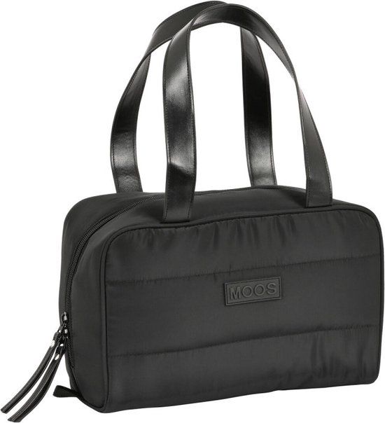 Toilettas voor op School Moos Black Gestoffeerd Zwart 31 x 14 x 19 cm
