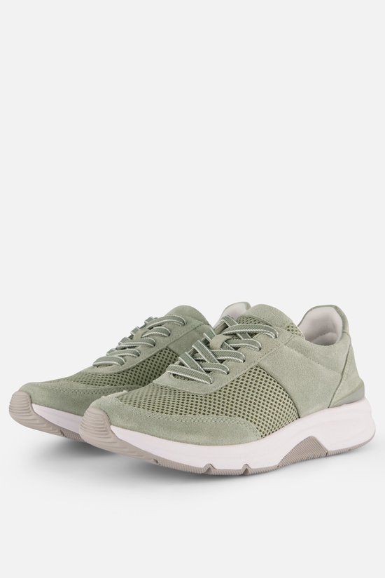 Gabor Sneakers groen Suède