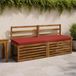 vidaXL - 1-delig - Bankkussen - VUGHT - 100% - Polyester - Rood - 150 x 50 x 5 cm