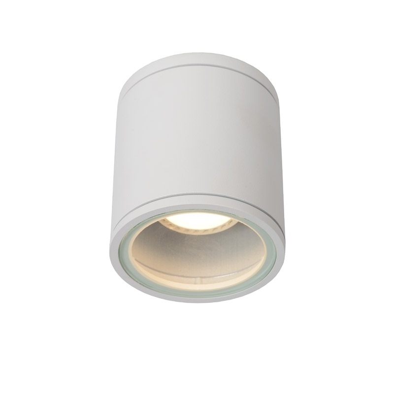 Lucide AVEN - Plafondspot Badkamer - Ã˜ 9 cm - GU10 - IP65 - Wit