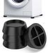 Merkloos Trillingsdempers wasmachine - Rubber - Zwart - 4 stuks - Antislip voetjes