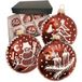 Krebs Glas Lauscha Weihnachtsbaumkugel "Baumschmuck Lebkuchen-Taler braun 8cm" Dekoriert mit Liebe zum Detail