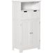 Meuble de salle de bain blanc 60 x 30 x 109 cm