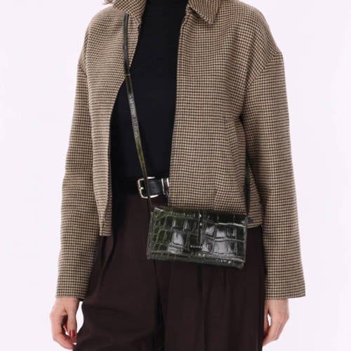 BURKELY leren telefoontasje Cool Colbie kaki
