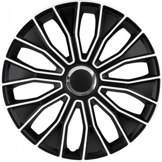 AutoStyle Voltec Pro 15 inch wieldoppen zwart/wit