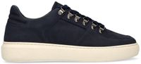 Manfield - Heren - Donkerblauwe nubuck sneakers - Maat 41