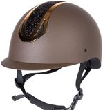 Harry's Horse Veiligheidscap Pro F2 Matt Crystal Bruin/Goud - M