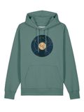 Watapparel Sweatshirt ' Broken Vinyl ' blauw / geel / groen