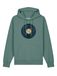 Watapparel Sweatshirt ' Broken Vinyl ' blauw / geel / groen