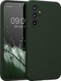 kwmobile telefoonhoesje geschikt voor Samsung Galaxy A54 5G - TPU backcover met siliconen coating - Smartphone case in donkergroen mat