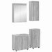 vidaXL - Meuble de salle de bain - Ensemble - TULUM - 4 - pièces - Gris - Sonoma - 60 - x - 34 - x - 63 - cm