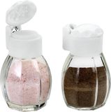 Metaltex Peper- en Zoutset - 40 ml - Glas - Transparant - 2-delig