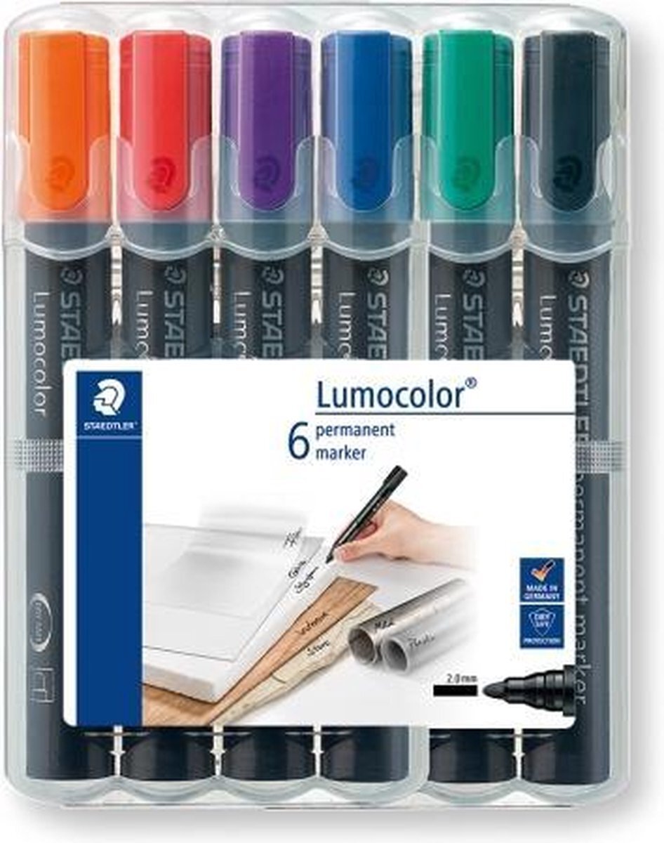 Staedtler LC perm. marker ronde punt - Box 6 st