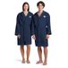 ARENA Sport badjas 'Compact Microfiber' donkerblauw / wit