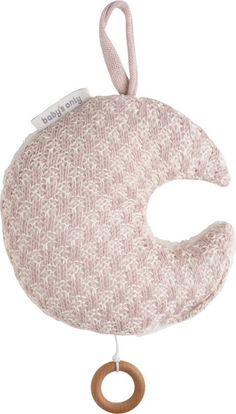 Baby's Only Muziekdoosje maan Happiness - Oud Roze - 18 cm