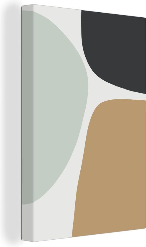 OneMillionCanvasses Canvas schilderij 90x140 cm - Pastel - Minimalistisch - Rechthoekig