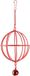 Flamingo Mil Alimentation Rongeur Boule d'alimentation Mil Boule d'alimentation Rouge Dia. 7cm